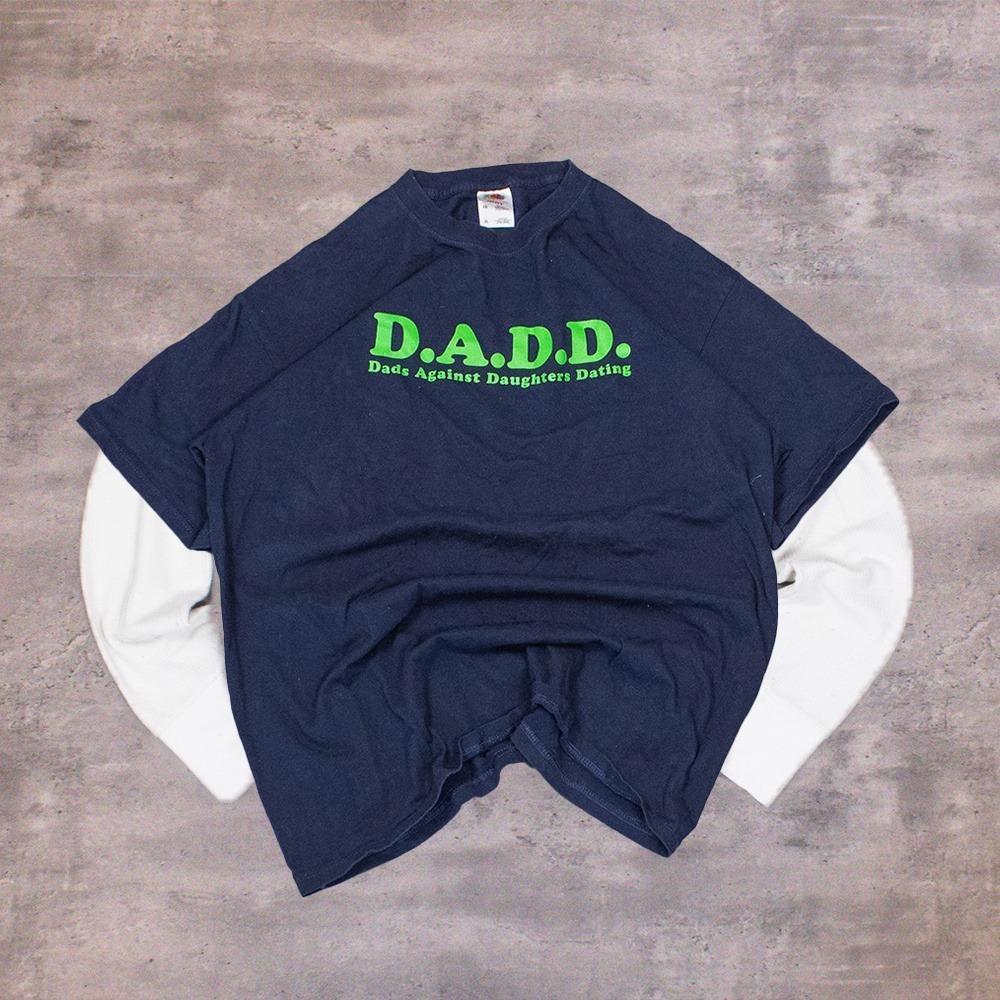 Vintage Y2K 2000's 00's D.A.D.D. Dads Against Daughters Dating Graphic T-Shirt
